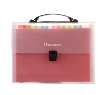 A4 Plastic Draagbare Bestandsmap Extension Portemonnee Bill Ontvangst Bestand Sorteren Organizer Office Opbergtas Mappen Filing Producten