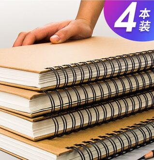 A4 Schetsboek Studenten Gebruik Schets Boek 8K Schets Papier 16K Lege Tekening Hand Tekening Professionele Kleur Lood papier 4K Tekening Sketch Book 16K 4stk