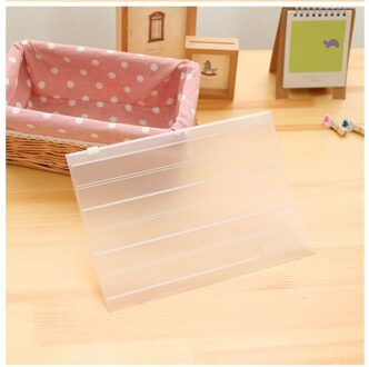 A4 Transparante Frosted Pull Kant Opbergtas Milieubescherming Bestand Zak Wetsvoorstel Data Opslag Bestand Zak