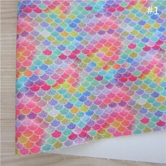 A4 Vel 8 "X 11.8" Mermaid Scales Glitter Stof Faux Pu Leer Stof Diy Oorbellen Supplies Craft Decoratie 1 Stuks F0065