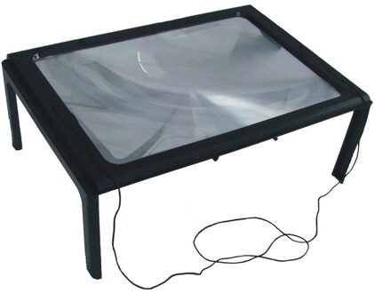 A4 Volledige Pagina Grote 3X Tafel Handen Gratis Bureau Opvouwbare Vergrootglas Vergrootglas voor Reading Naaien Breien Lezen Glas