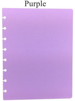 A5 8 Paddestoel Gaten Notebooks Cover Set 2 Stuks (Voor + Achter) 11 Kleur Opties LF19-062 Paars