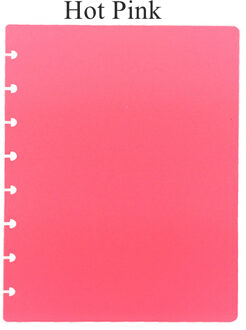 A5 8 Paddestoel Gaten Notebooks Cover Set 2 Stuks (Voor + Achter) 11 Kleur Opties LF19-062 Rood