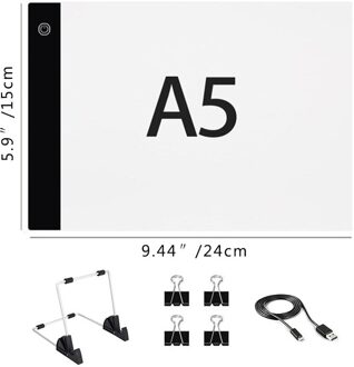A5/A4 /A3 Led Light Pad Board 5d Diamant Schilderij Tracing Kopiëren Boord Met 3 Niveau Helderheid Usb aangedreven Tekening Tablet A5 reeks