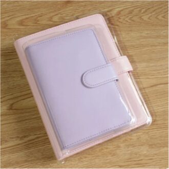 A5/A6 Clear Pvc Cover Voor Macaron Boek Jas Lederen Cover Notebook Beschermhoes Film A5-transparant