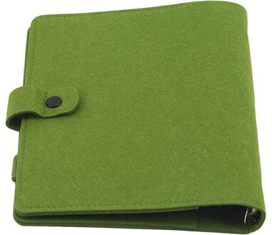 A5 A6 Vilt Shell Stof Notebook Losbladige Notebook Papier Planner Binnenpagina Ringband Briefpapier Reiziger Journal groen / A5
