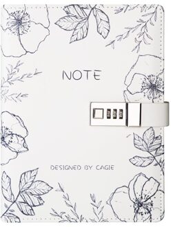 A5 Lederen Dagboek met Slot Bindmiddel Travel Journal Korte Lijnen Pagina 'S Dagelijkse Schema Planner Notebook Schoolbenodigdheden D40