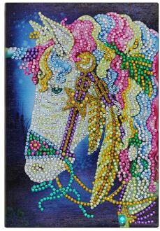 A5 Notebook DIY Creatieve Speciale Vormige Diamant Schilderij Notebook Vlinder bloem Dagboek Boek Borduurwerk Diamant Kruissteek Notebook-4