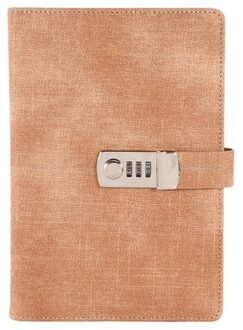 A5 Notebook Met Sluizen Leer Agenda Dagboek Week Planner Notepad School Bruin