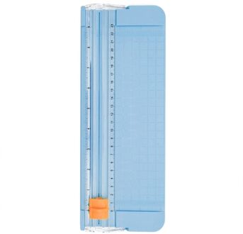 A5 Papiersnijder Papier Trimmer Foto Bladen Met Beveiliging Safeguard En Side Heerser Voor Kantoor Thuis Briefpapier blauw