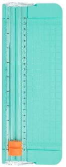 A5 Papiersnijder Papier Trimmer Foto Bladen Met Beveiliging Safeguard En Side Heerser Voor Kantoor Thuis Briefpapier groen