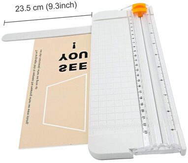 A5 Papiersnijder Papier Trimmer Foto Bladen Met Beveiliging Safeguard En Side Heerser Voor Kantoor Thuis Briefpapier wit