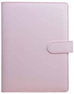 A5 Wekelijkse Maandelijkse Planner Dagboek Klassieke Losbladige-Ring-Bindmiddel Notebook Cover, Roze