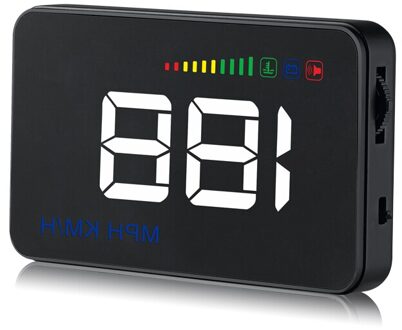 A500 Head Up Display Auto Km/H Mph Auto Elektronica OBD2 Hud Voorruit Projector Grote Fond Koelvloeistof Temp