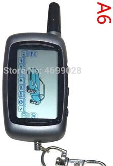 A6 2-Way Lcd Afstandsbediening Sleutelhanger Voor Russische Versie Voertuig Security Twee Weg Auto Alarm Systeem Twage starline A6