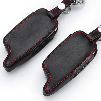 A6 A9 LCD Afstandsbediening Sleutelhanger Lederen Cover Voor Twee Richtingen Auto Alarm StarLine A6 A9 A8 Key Case Houder