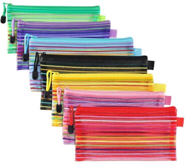 A6 Rits Mesh Pouch, Kleurrijke Potlood Pen Zak Document Bag Storage Pouch Voor Travel Make, Kantoren Supplies, reizen Accessoires