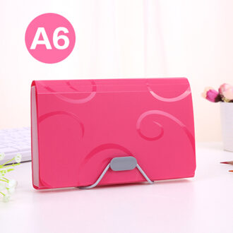 A6 Snoep Kleuren Document Mappen Schoolbenodigdheden Organizer Orgel Zak Uitbreidende Bestand Map Voor Documenten School Office Binder roze-B