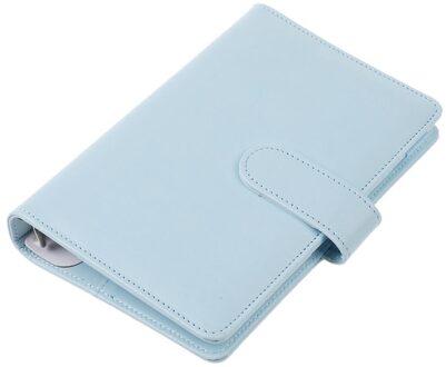 A6 Spiraal Notebook Originele Kantoor Persoon Bindmiddel Wekelijkse Planner/Agenda Organisator Leuke Ring Diary Leather Cover Case blauw