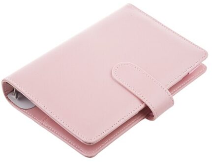 A6 Spiraal Notebook Originele Kantoor Persoon Bindmiddel Wekelijkse Planner/Agenda Organisator Leuke Ring Diary Leather Cover Case roze