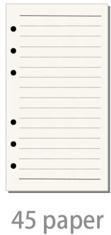 A6 Zachte Pvc 6 Ringband Cover Met Knipperende Transparante Notebook Rits Zak Losbladige Kern Boek Met drukknoop Dicht Bindmiddel A6 notebook 45