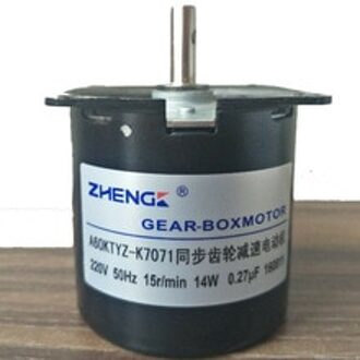 A60KTYZ gear vermindering synchrone motor/AC synchrone permanente magneet motor 220 v 14 w 20RPM