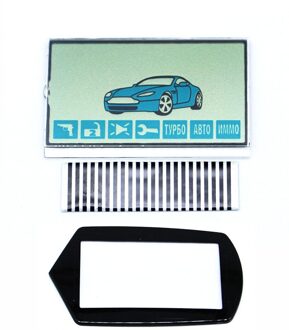 A61 Lcd-scherm Flexibele Kabel + Lcd Sleutelhanger Glas Voor Starline A61 Lcd Afstandsbediening A61 Display Met Zebra strepen