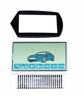 A61 Lcd-scherm Flexibele Kabel + Lcd Sleutelhanger Glas Voor Starline A61 Lcd Afstandsbediening A61 Display Met Zebra Strepen