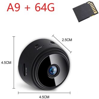 A9 1080P Mini Ip Camera Outdoor Night Versie Micro Camcorder Voice Video Recorder Beveiliging Draadloze Mini Camcorders Wifi Camera A9 ADD 64G