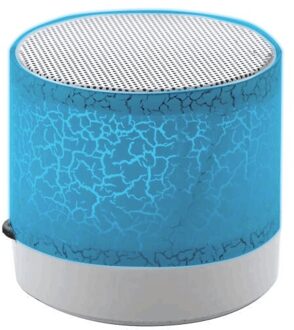 A9 Bluetooth Speaker Mini Draadloze Luidspreker Crack Led Tf Usb Subwoofer Bluetooth Speakers MP3 Stereo Audio Muziekspeler blauw