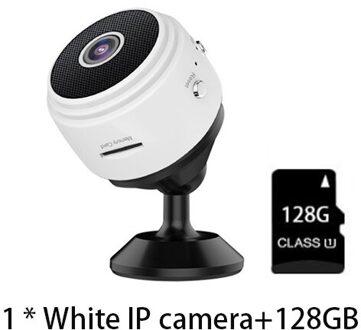 A9 Draadloze Ip Camera Usb-aansluiting A9WIFi Home Surveillance Camera 4K Hd Beveiliging Sport Hd Nachtzicht Voice 1080P Antenne Dv wit camera 128GB