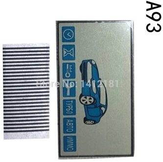A93 Sleutelhanger Lcd-scherm + Zebra Papier Voor Russische Starline A93 Lcd Afstandsbediening Sleutelhanger Fob Trinket