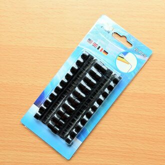A9313 Zelfklevende Muur Draad Organisator Fixing Clip Kabel Klem Netwerk Kabel Opslag Organiseren Doos Datakabel Bevestigingsklem zwart