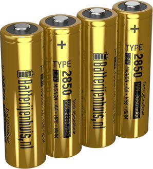 AA 2850mAh Oplaadbare Batterijen 4x