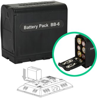 AA Batterij Case Power Pack Adapter NP-F Serie NP-F750 NP-F550 Vervanging voor Falconeyes Yongnuo LED Licht Panelen YN300II