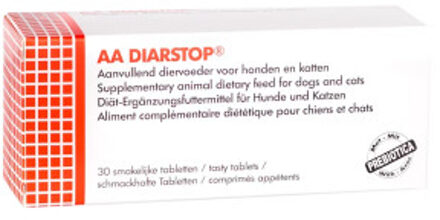 AA Diarstop voedingssupplement hond en kat (tablet) 30 tabletten