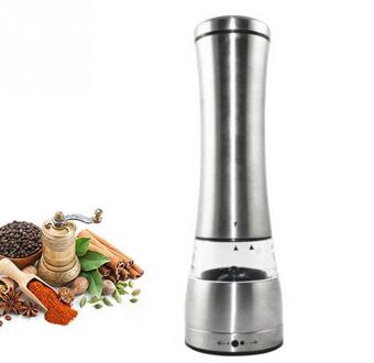 Aa Rvs Elektrische Pepermolen Verstelbare Spicev Zoutmolen Arc Shakers Keuken Tool Elektrische Battery Operated