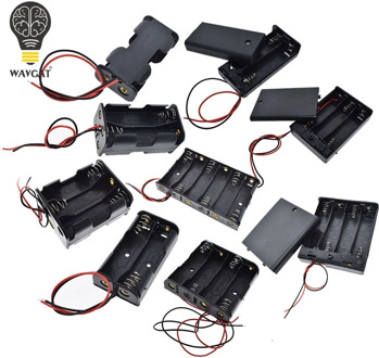 AA Size Power Battery Storage Case Box Holder Leads With 1 2 3 4 6 Slots Container Bag DIY Standard Batteries Charging Droship