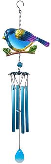 AA99-Windgong Outdoor Indoor Decor Windchime, Mobiele Romantische Blauwe Vogel Windgong Voor Thuis Festival Tuin Decoratie