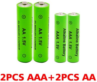 Aaa 3000 Mah 1.5V Batterij Oplaadbare Alkaline Batterij + Aa 4000 Mah Torch Speelgoed Klok MP3 Speler Vervangen Mh batterij Goud