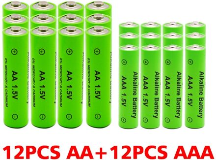 Aaa 3000 Mah 1.5V Batterij Oplaadbare Alkaline Batterij + Aa 4000 Mah Torch Speelgoed Klok MP3 Speler Vervangen Mh batterij Rood