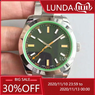 AAA Luxury Brand Men's Automatic Mechanical Self-wind 40MM Watches Stainless Steel oyster Black Gent's Milgauss Wrist Watch