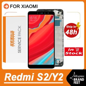 Aaa + + + 5.99 ''Display Vervanging Voor Xiaomi Redmi S2 Lcd Touch Screen Digitizer Vergadering Voor Redmi Y2 Display panel zwart nee kader