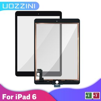 Aaa + + + Touch Voor Ipad 6 Touch Screen Digitizer Glas Geen Button Vervanging Voor Ipad 6 A1566 A1567 Touch Screen 100% Getest zwart