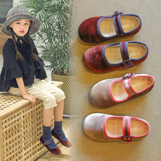 AAdct Spring Autumn little girls shoes Velvet soft sole Flats princess kids shoes for Baby girls Brand little children shoes