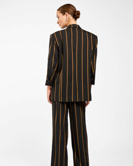 AAIKO Blazer kendal stripes vi Zwart