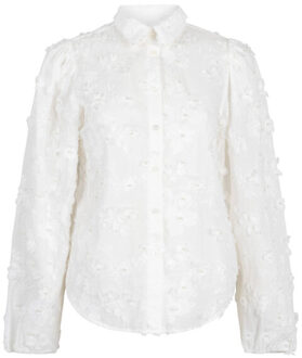 AAIKO Blouse lange mouw lien beads co 522 Ecru - S