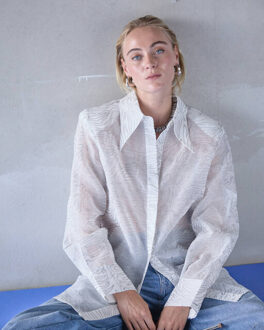 AAIKO Blouse lange mouw modern muse Ecru - S