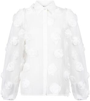 AAIKO Blouse met borduursels Lien  naturel - XS,S,M,L,