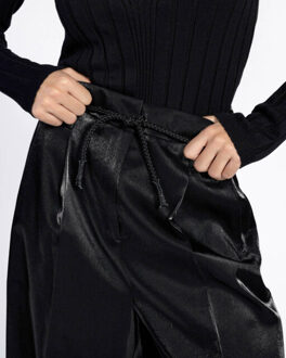AAIKO Broek hailey satin ny 5 Zwart - M